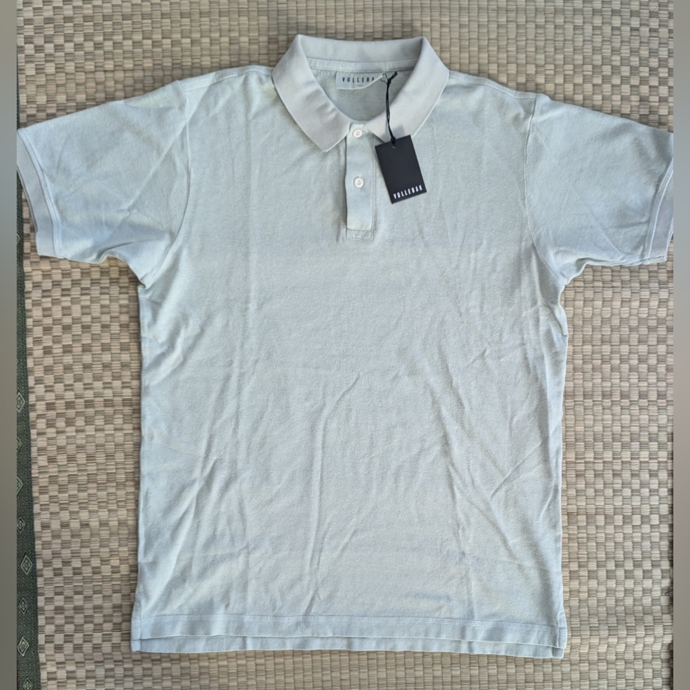 NWT Vollebak Mineral Polo Hemp Blend Green Men's Size Small Made in Portugal